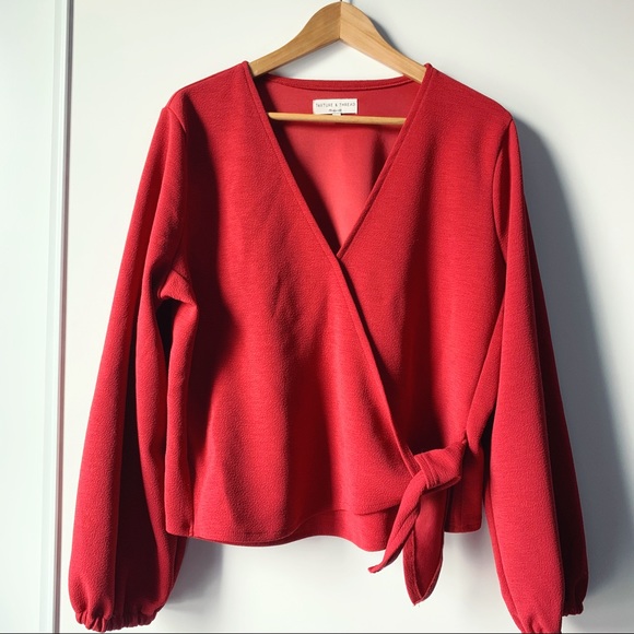 Madewell Tops - Madewell Texture and Thread crepe wrap top